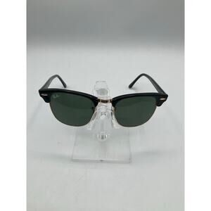 Pre-Owned Ray Ban RB 3016 Clubmaster Sunglasses- Black/Gold